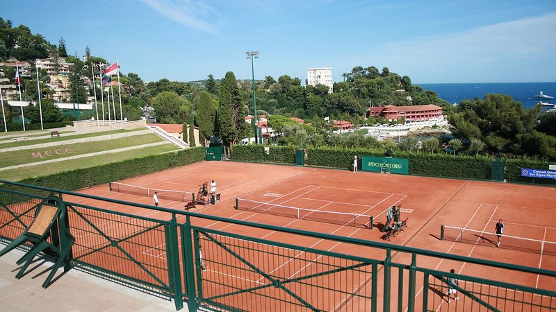 Clay courts at Monte-Carlo Country Club.